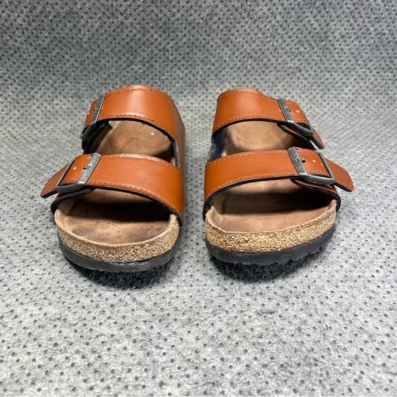 Birkenstock Brown Sandals with Adjustable Straps and Contoured Footbed - Picture 3 of 8